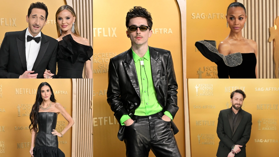 Atores no tapete vermelho do 31º prêmio anual do Screen Actors Guild Awards