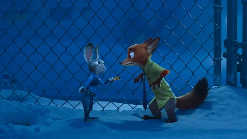 Jason Bateman e Ginnifer Goodwin em Zootopia